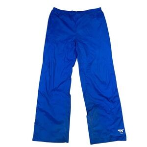 Helly Hansen Mens Blue Nylon Full Zip Wind Rain Pants Size L